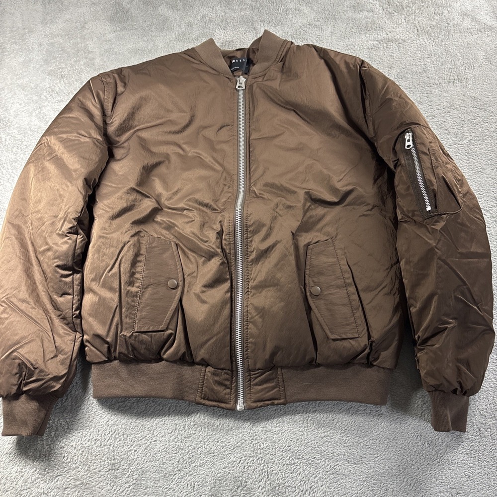 ASOS design padded MA bomber jacket in brown Men's‎ Size XS New